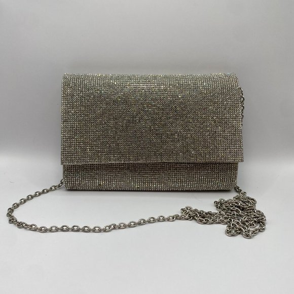 Aldo Sparkly Chain Rhinestone Bag - Picture 1 of 12